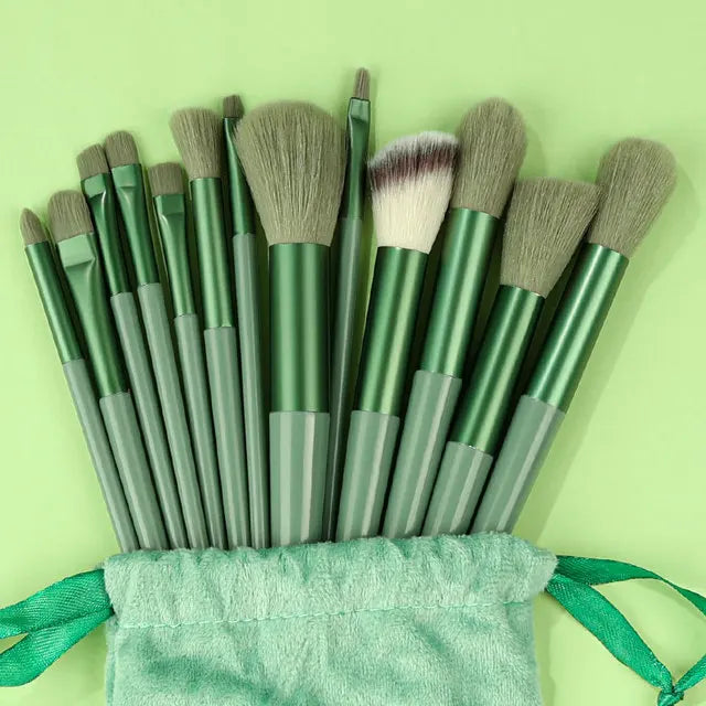 10-13Pcs New Makeup Brushes Set For Cosmetics Powder Foundation Blush  Kabuki Blending Makeup Beauty Tools  Brochas Maquillaje