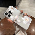 Three Exquisite White Flower Pattern New Trendy Transparent Tpu Phone Cases, Suitable for iPhone 17 Air Pro Max iPhone 16 15 14 13 12 11 XS Xr X 7 8 12/13 Mini Plus Pro Max Se, Perfect for Birthday/Holiday/Family/Friends/Coup