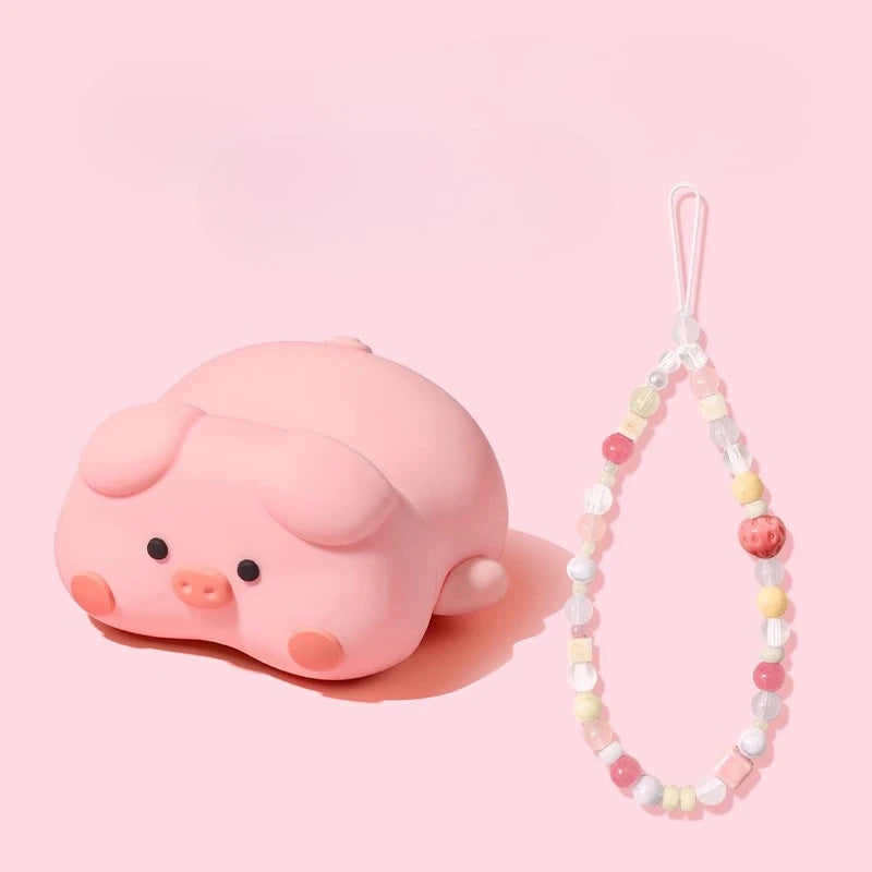 Cute Kawaii 3D Pig Cover For AirPods 4 Case Cartoon Cute Earphone Case For AirPods Pro 2 3 Charging Cover Piggy Soft Case