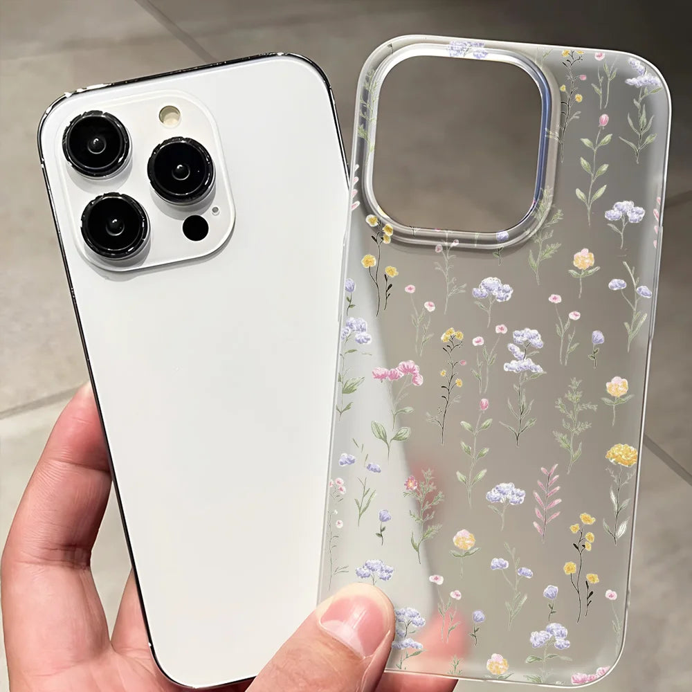 Transparent Matte Cases For iPhone 17 Case iPhone 16 Pro Max 17 Air 15 14 12 11 13 Pro Fundas Shockproof Cover Soft Phone Bumper