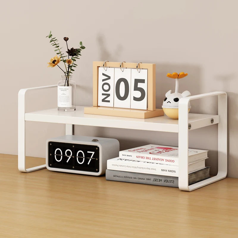 Multi-Layer Desk Organizer Ra Office Cuter Table Storage elf Student Desktop Storage Ra Layered Cabinet