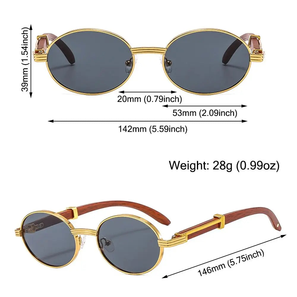 Luxury Oval Sunglasses Women Fashion Retro Female Round Sun Glasses Trendy Lady Shades Popular Brand Designer Eyewear UV400