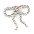 Trendy Vintage Ponytail Hair Clip Shiny Elegant Rhinestone Bow Hairpins Exquisite Luxury Bowknot Side Clip Hair Accessories