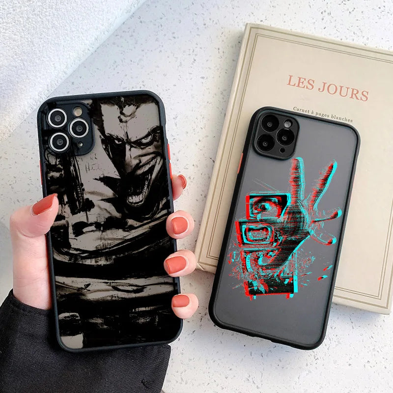 Trendy Men Illustration Phone Case For iPhone 16 XR X XS 7 8 Plus SE2 15 14 13 12 11 Mini Pro Max Hard Back Shockproof Cover