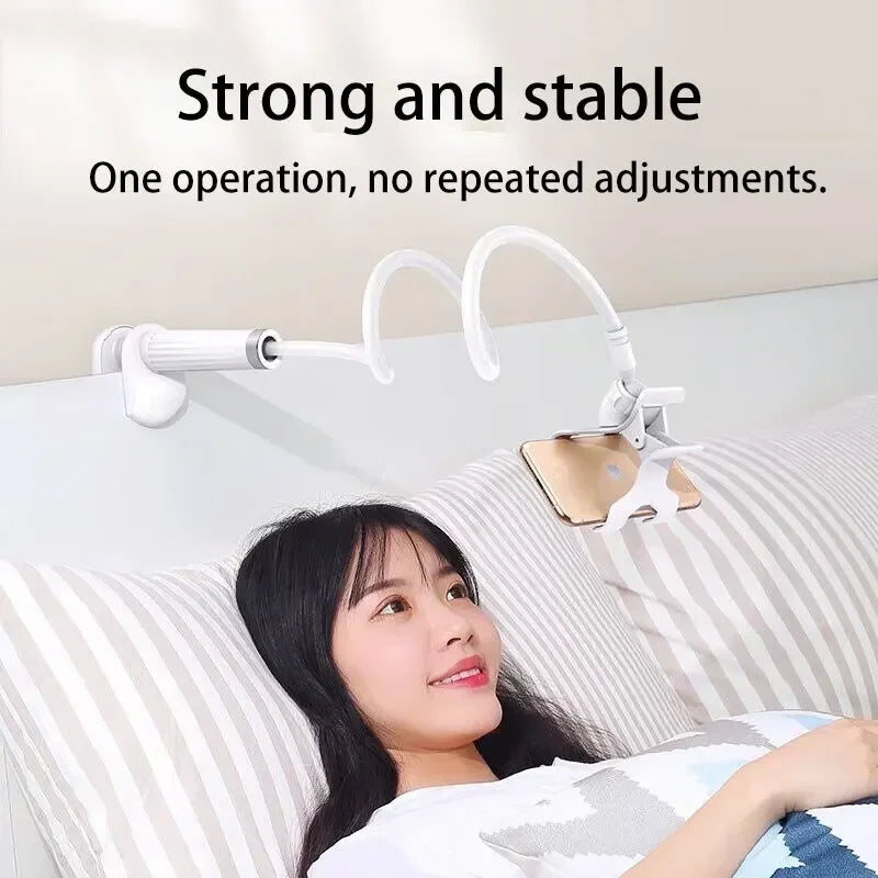 Space Saving Phone Stand 360° Rotatable Clip Design for Small Desk/Bedside Universal Bracket for 4-7" Phones Durable Portable