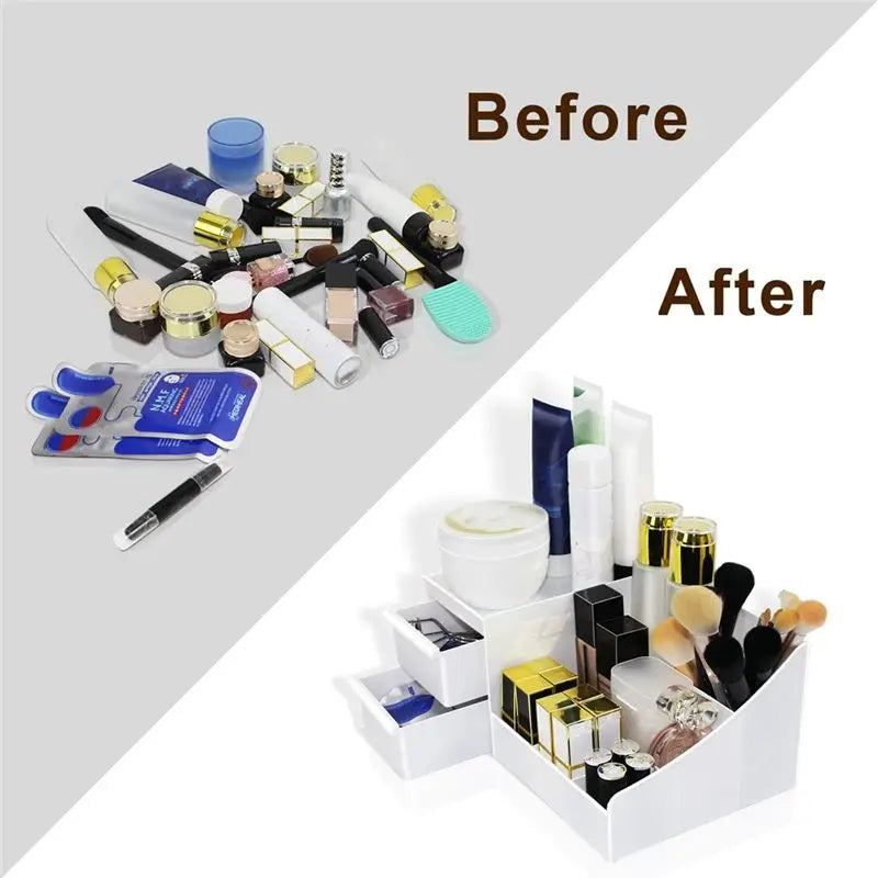 Hot Trend-Makeup Organizer,Skincare Organizers On Countertop, Cosmetic Storage Organizer Fits Skincare, Lotions, Lipsticks A Eas