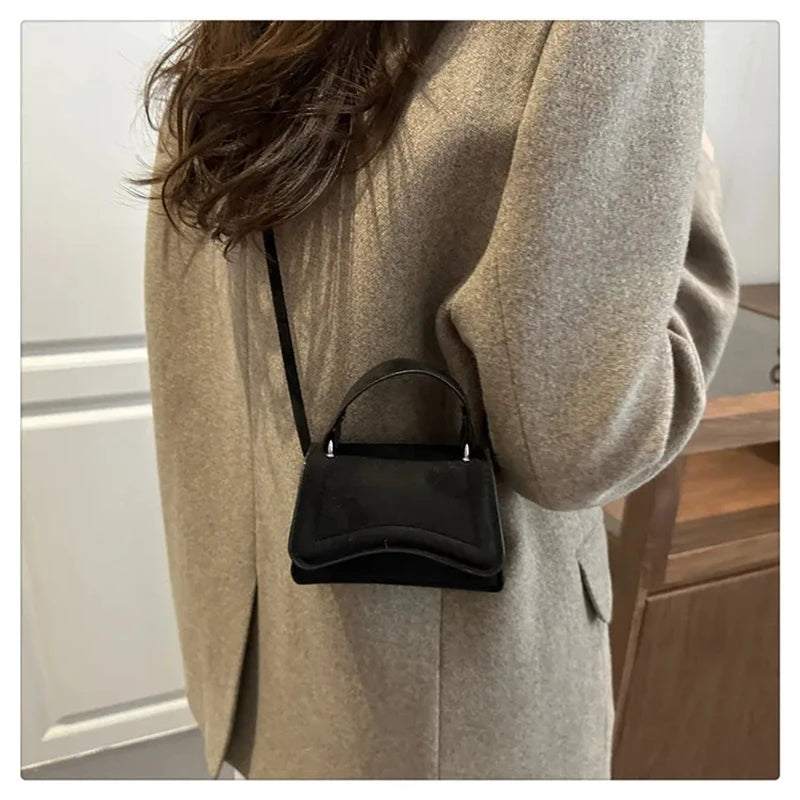 Mini Crossbody Bag For Women Fashion Women's Shoulder Bag Solid Color Simple Casual Handbag Commuter Small Bags