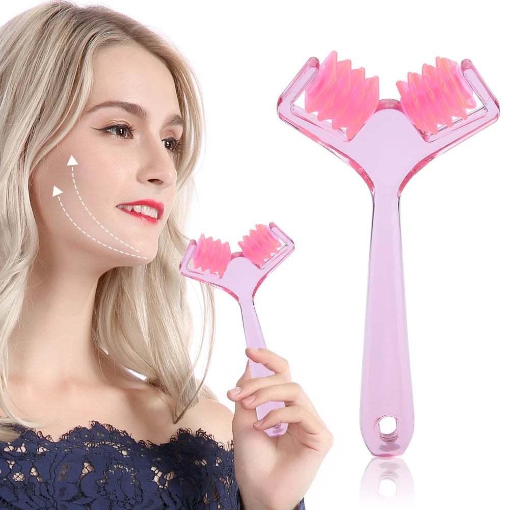 Slimming Double Chin Massage Face Facial Beauty Roller Massager Stick Lift Up Skin Beauty Weight Loss Body Massage Tools