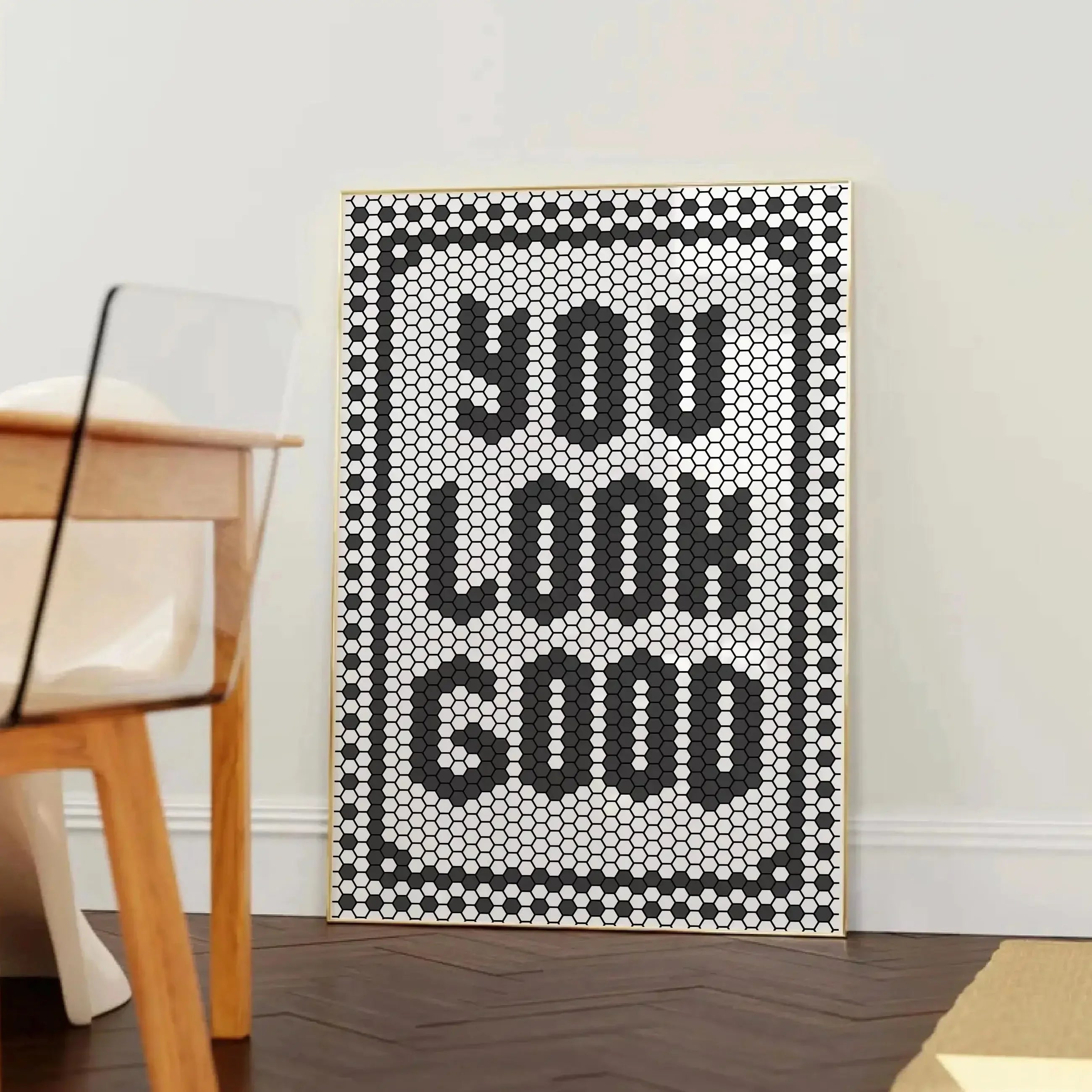 1pc Retro Trendy Aesthetic Poster Apartment Decor Typography Hand Written Quote Wall Art Digital Livingroom Dining Room Kitchen