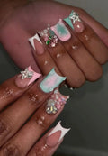 Summer Acrylic Gel Duck Web Press On Nail Art Diamond Hello Kitty 3D Flowers Customizable Manicure Handmade Gifts for Girls