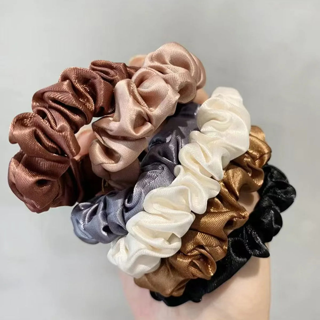 6pcs Satin Hair Scrunchies for Women - Softer Than Silk Scrunchies for Hair | Satin Scrunchies for Girls