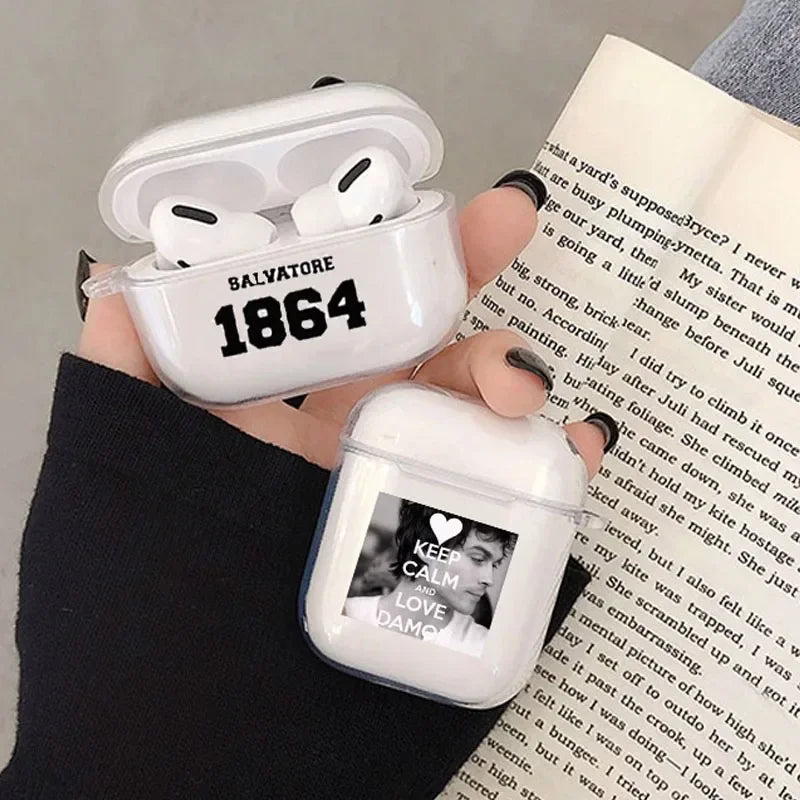 The Vampire Diaries Damon Earphone Case for Airpods 4th 3rd Pro 3 Covers for Airpod 3 2 1 Protective Box Accessorie Shell Fundas