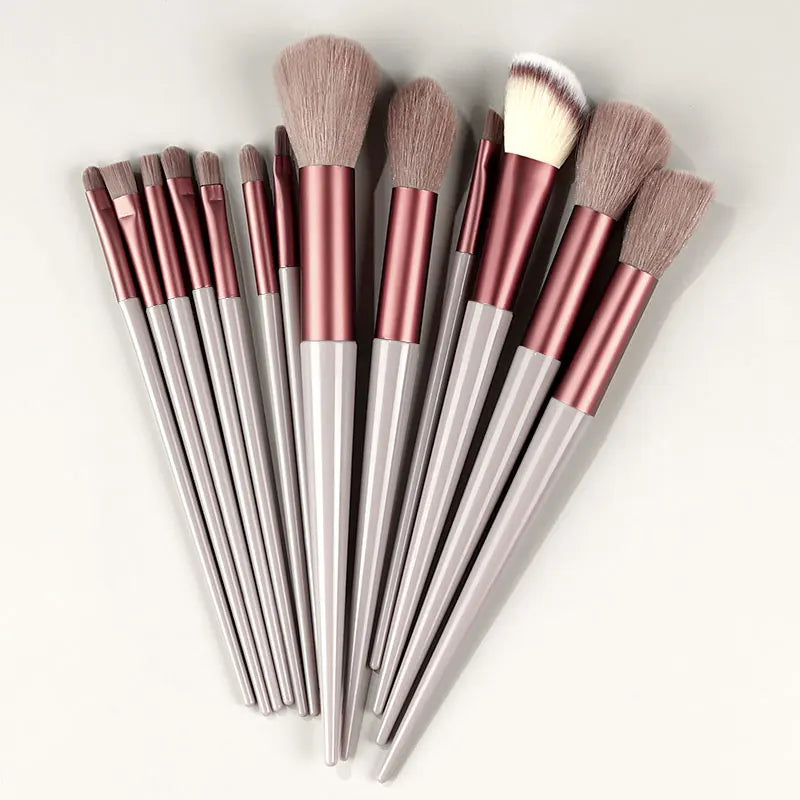 10-13Pcs New Makeup Brushes Set For Cosmetics Powder Foundation Blush  Kabuki Blending Makeup Beauty Tools  Brochas Maquillaje