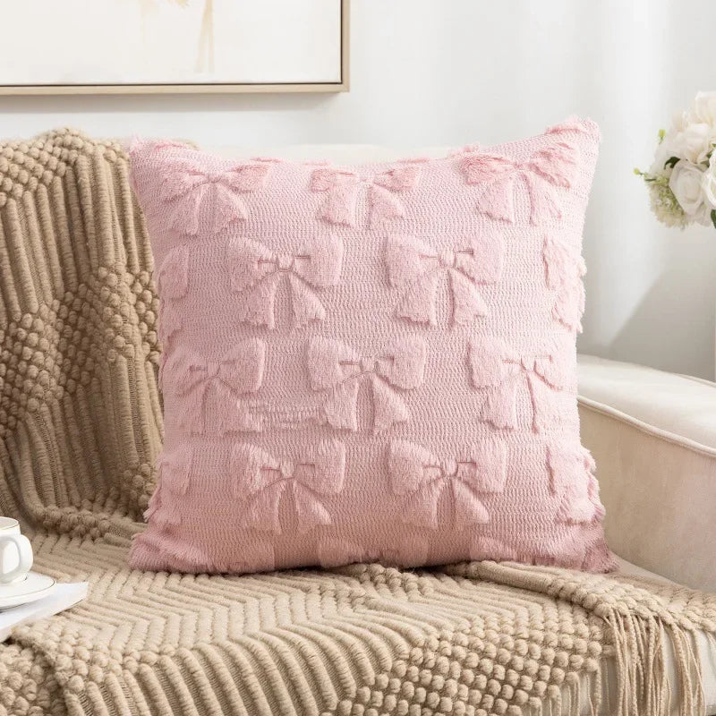 45x45cm Easter Rabbit Pillowcase Cozy Sofa Cushion Cover Office Backrest Lumbar Pillow Cover for Stylish Home Bedroom Decor