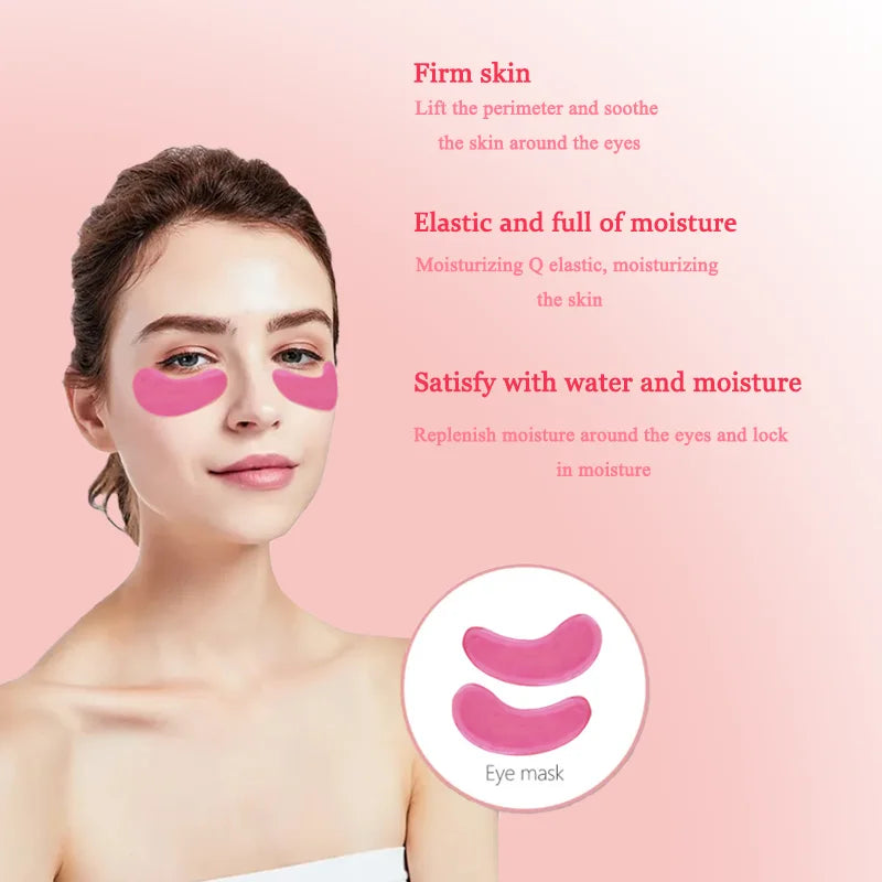💖 10PCS Pink Hydrating Eye Patches | Moisturizing, Revitalizing Eye Care to Refresh & Soothe Tired Eyes! ✨
