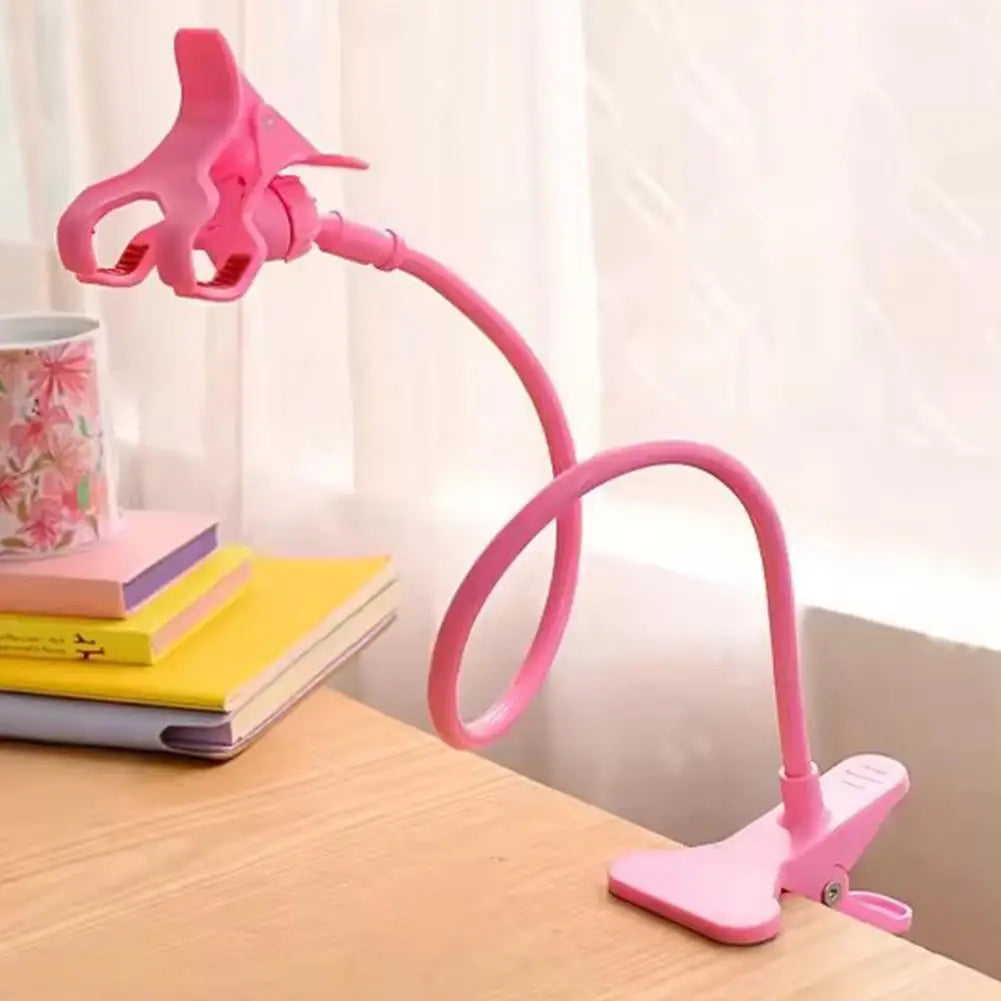Portable Flexible Lazy Bracket For Mobile Phone Holder Universal Bed Desktop Bracket Clip 360° Adjustble Gooseneck Clip Clamp