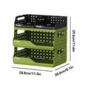 Stylish & Sturdy 3-Tier Desk Organizer with 2 Large + 2 Small Compartments – Stackable Office Storage Box