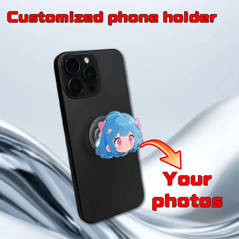 1pc/3pcsCustom acrylic phone stands, choose your favorite photos and patterns, pet phone stands, personalized phone stands, can
