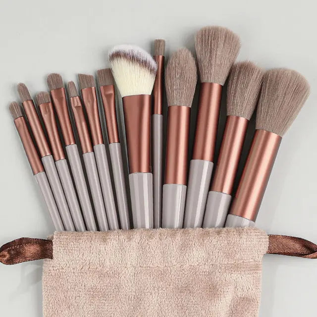 10-13Pcs New Makeup Brushes Set For Cosmetics Powder Foundation Blush  Kabuki Blending Makeup Beauty Tools  Brochas Maquillaje