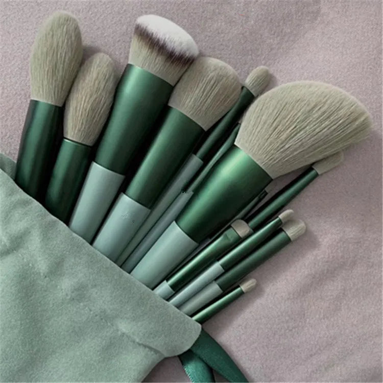 10-13Pcs New Makeup Brushes Set For Cosmetics Powder Foundation Blush  Kabuki Blending Makeup Beauty Tools  Brochas Maquillaje