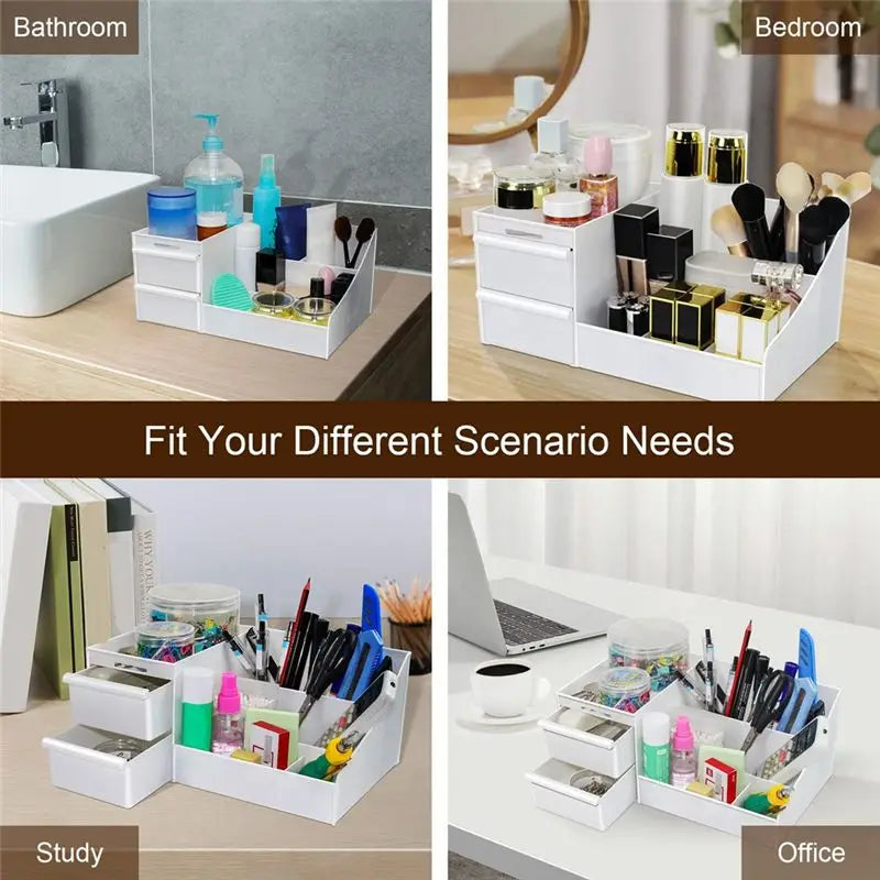 Hot Trend-Makeup Organizer,Skincare Organizers On Countertop, Cosmetic Storage Organizer Fits Skincare, Lotions, Lipsticks A Eas