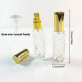 2Pcs 10ml Mini Perfume Spray Bottles  Portable Travel  Liquid  Perfume Containe Atomizer Deliver A Perfume Funnel