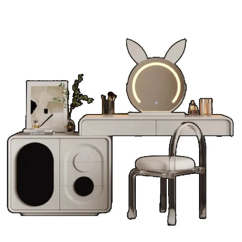Organizer Containers Dressing Table Princess Flowers Desk Wooden Dressing Table Natural Makeup Mesa De Maquillaje Furnitures