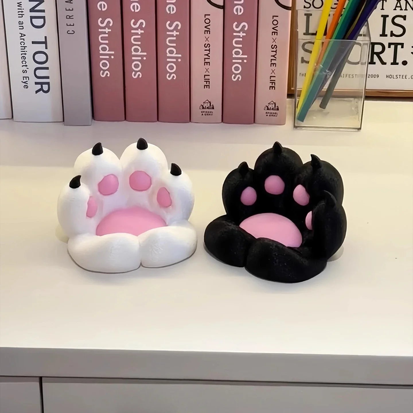 Cute Cat Claw Phone Stand, Creative Pedestal Support Stand Desktop Ornament