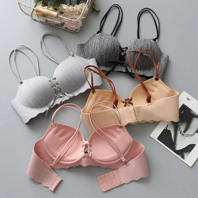 Sexy Women Super Push Up bras Sexy seamless women's underwear Wire Free Female bralette beauty back lingerie Ladies Brassiere