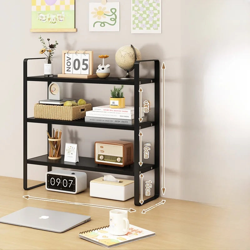 Multi-Layer Desk Organizer Ra Office Cuter Table Storage elf Student Desktop Storage Ra Layered Cabinet