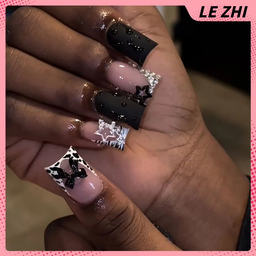 Summer Acrylic Gel Duck Web Press On Nail Art Diamond Hello Kitty 3D Flowers Customizable Manicure Handmade Gifts for Girls