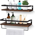 Bathroom supplies kitchen solid wood drilling storage rack floating wall rack accessories storage cabinet hardware accessories