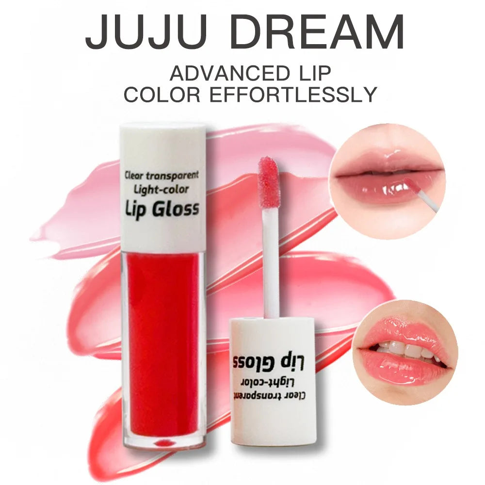 4-Color Moisturizing Lip Gloss: Natural Look, Waterproof long-Lasting Nude, nourishing care, Christmas gift