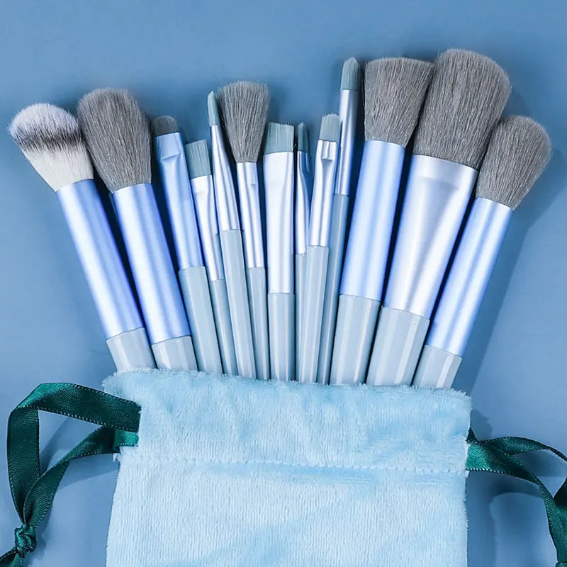 10-13Pcs New Makeup Brushes Set For Cosmetics Powder Foundation Blush  Kabuki Blending Makeup Beauty Tools  Brochas Maquillaje
