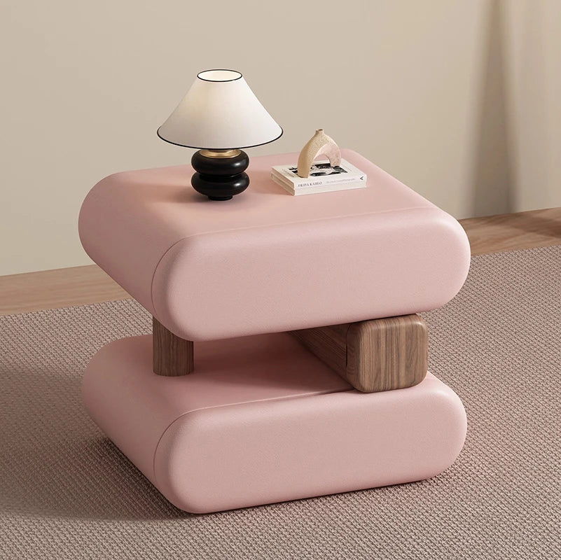 Design Simple Bed Table Space Saving Vintage Premium Aesthetic Nightstand Table Elegant Luxury Cajonera Living Room Furniture