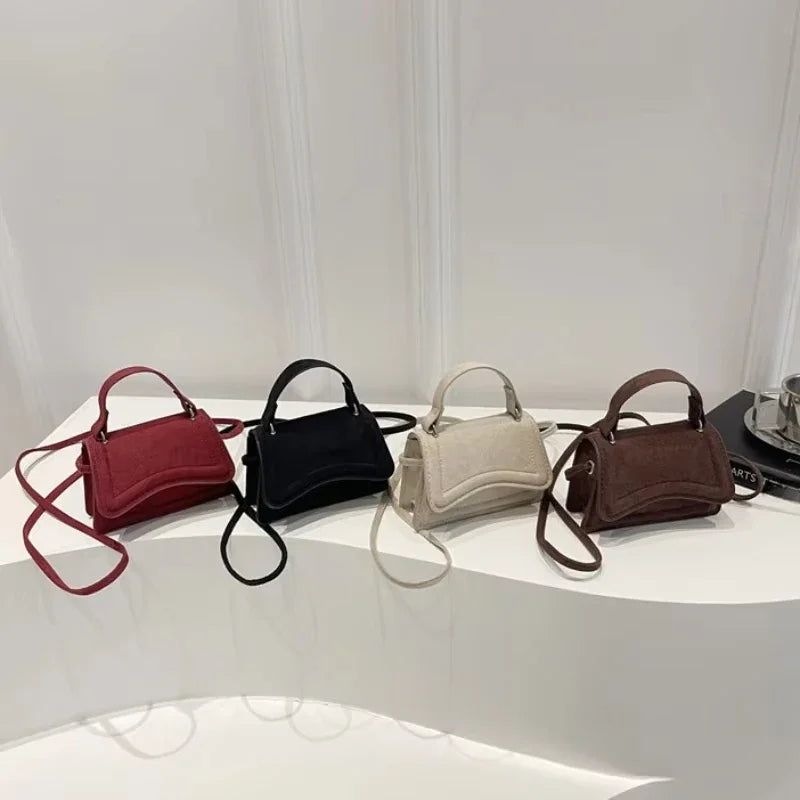 Mini Crossbody Bag For Women Fashion Women's Shoulder Bag Solid Color Simple Casual Handbag Commuter Small Bags