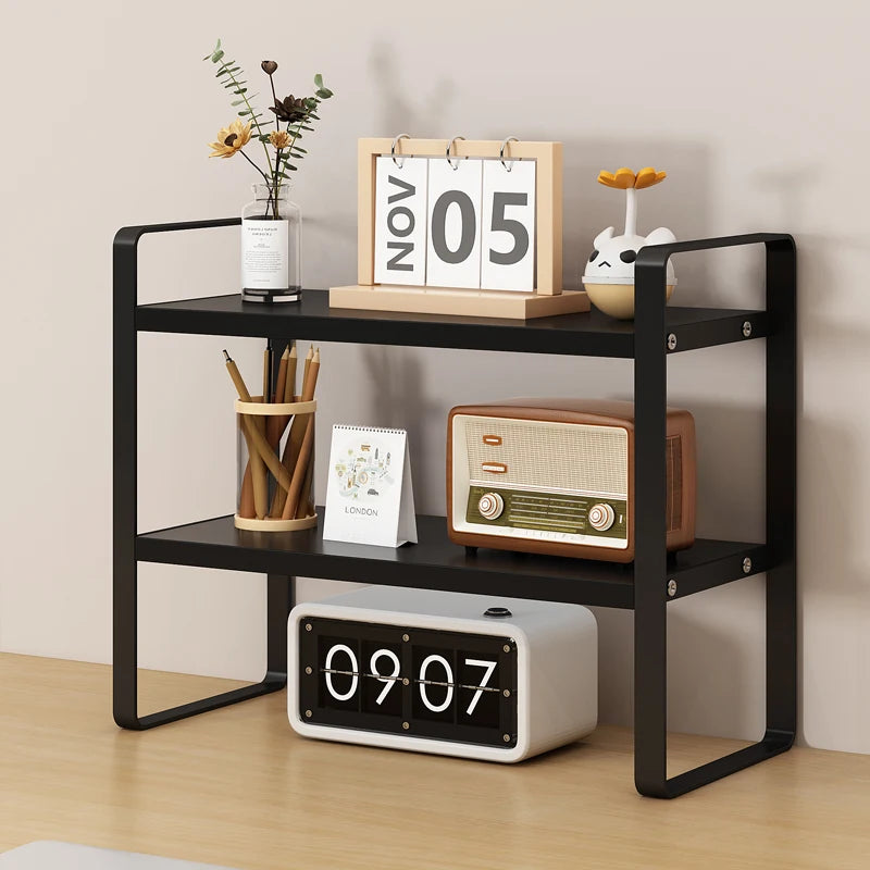 Multi-Layer Desk Organizer Ra Office Cuter Table Storage elf Student Desktop Storage Ra Layered Cabinet