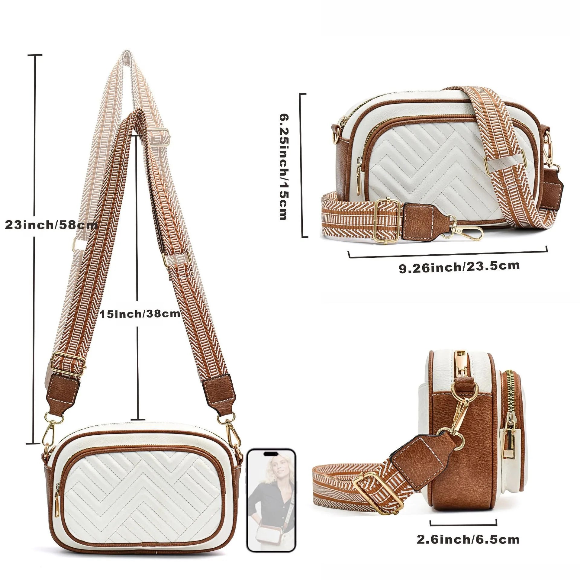 Mini Quilted Crossbody Bags For Women Trendy VeganShoulder Bag Women's Casual Handbag & Purse