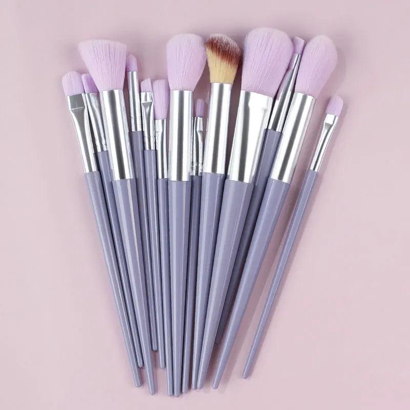 10-13Pcs New Makeup Brushes Set For Cosmetics Powder Foundation Blush  Kabuki Blending Makeup Beauty Tools  Brochas Maquillaje