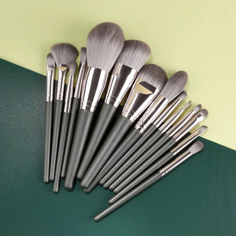10-13Pcs New Makeup Brushes Set For Cosmetics Powder Foundation Blush  Kabuki Blending Makeup Beauty Tools  Brochas Maquillaje