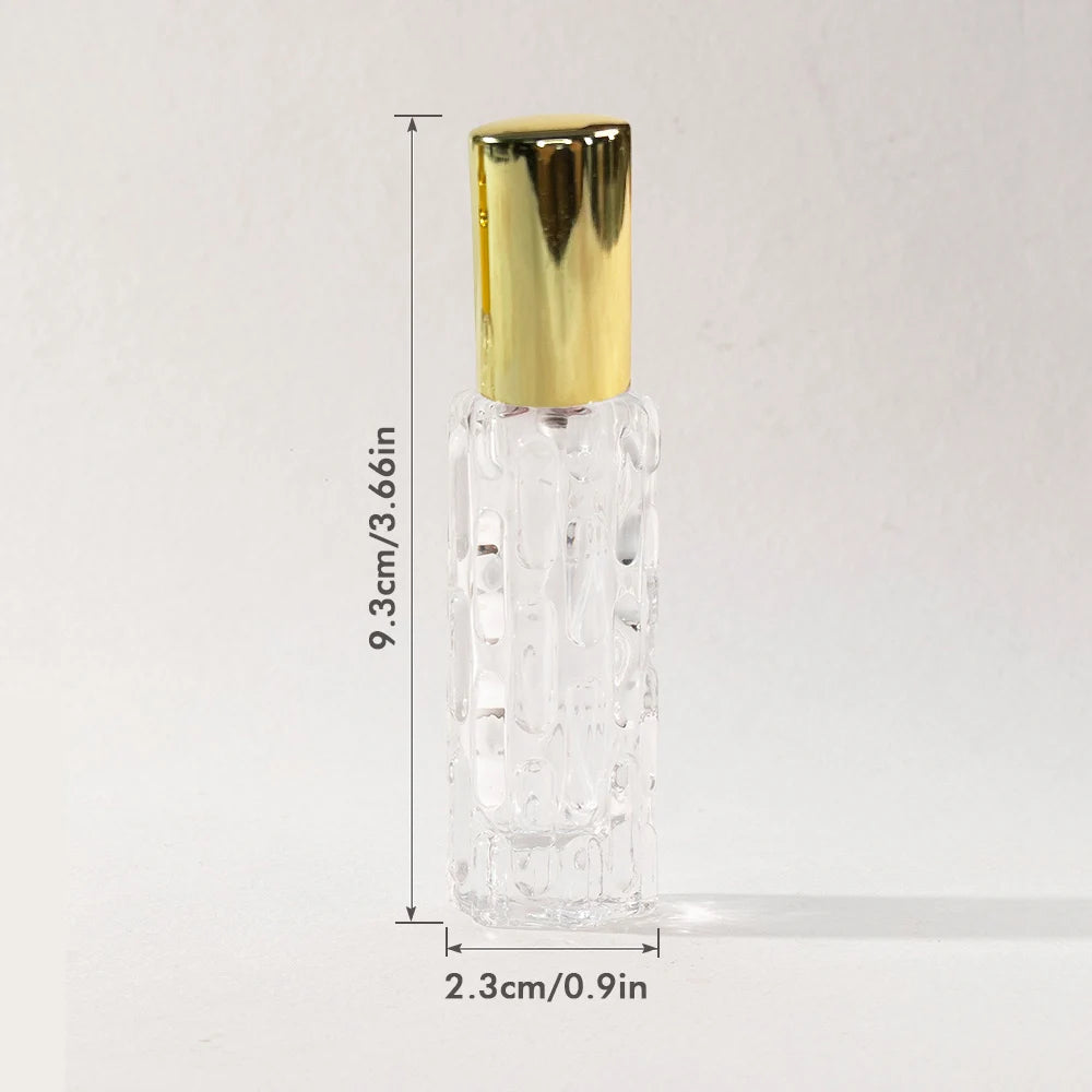 2Pcs 10ml Mini Perfume Spray Bottles  Portable Travel  Liquid  Perfume Containe Atomizer Deliver A Perfume Funnel