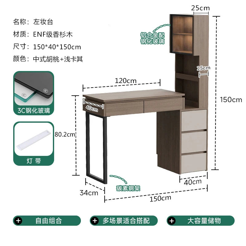 Makeup Set Dressing Table Organizer Apartment Drawers Comfortable Dressing Table Natural Design Tocador Maquillaje Furniture