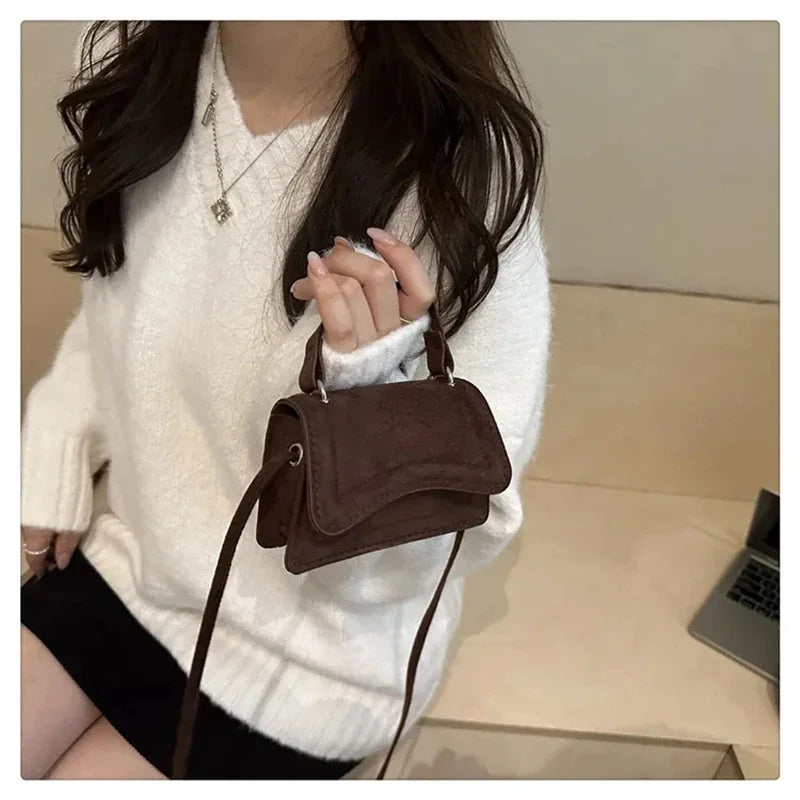 Mini Crossbody Bag For Women Fashion Women's Shoulder Bag Solid Color Simple Casual Handbag Commuter Small Bags