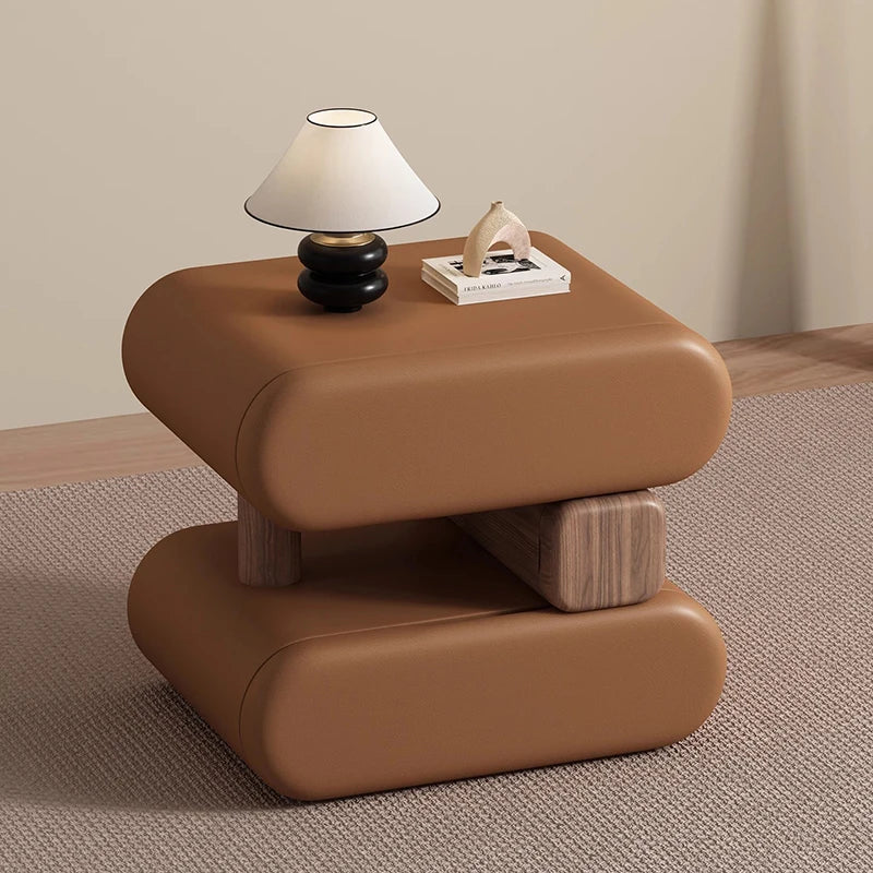 Design Simple Bed Table Space Saving Vintage Premium Aesthetic Nightstand Table Elegant Luxury Cajonera Living Room Furniture