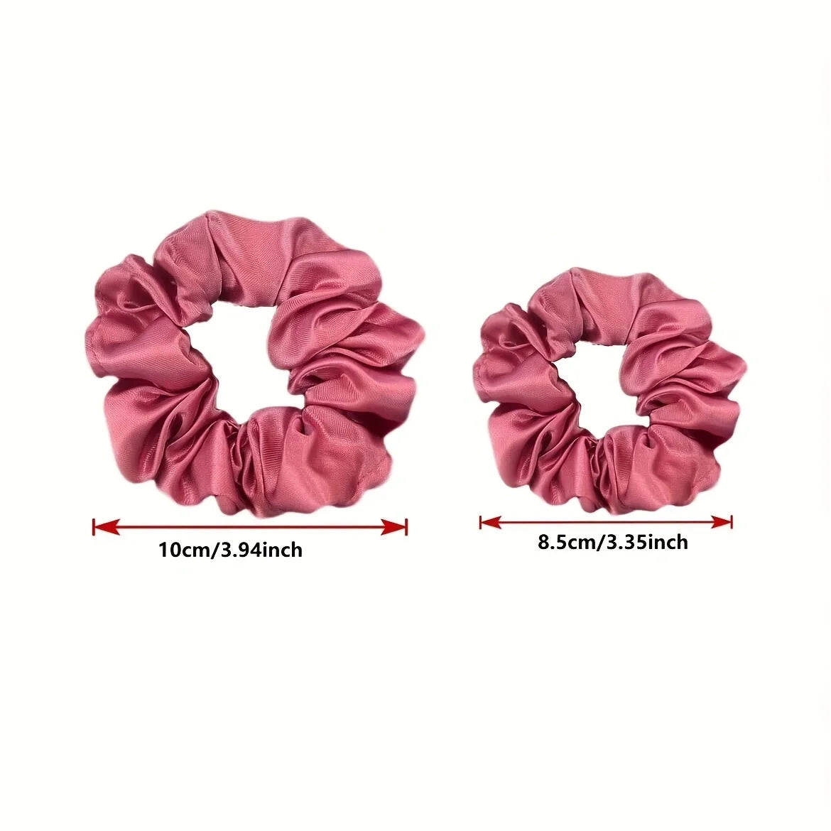 16 piece set of random color and size women's solid color large intestine headband high elasticity headband, soft satin headband