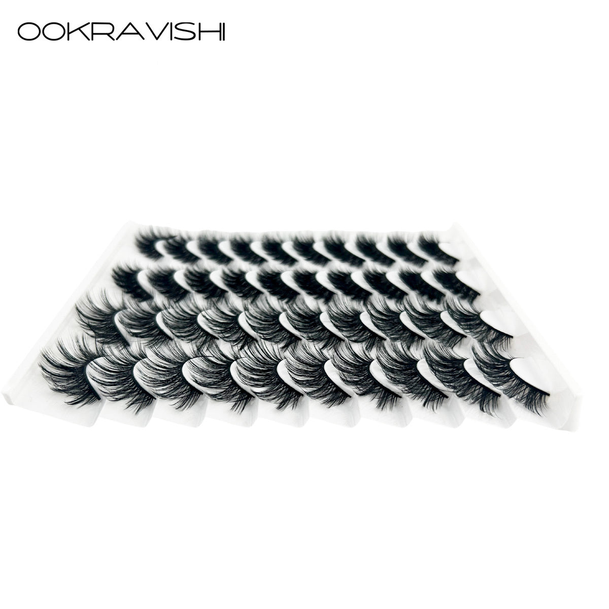 OOKRAVISHI 20 pairs two styles of thick natural false eyelashes Lightweight Makeup