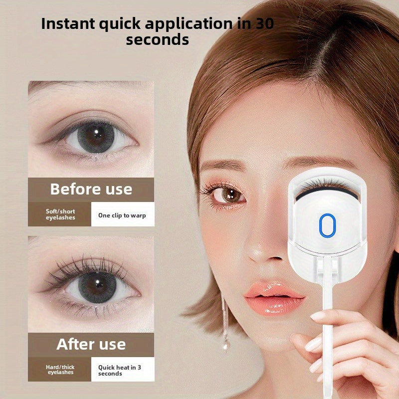 Eyelash Curler, Electric Eyelash Curler, Heated Eyelash Curlers, USB Charging, Fast Heat up, Safe Anti-Burn Lash Curler, Gifts for Women