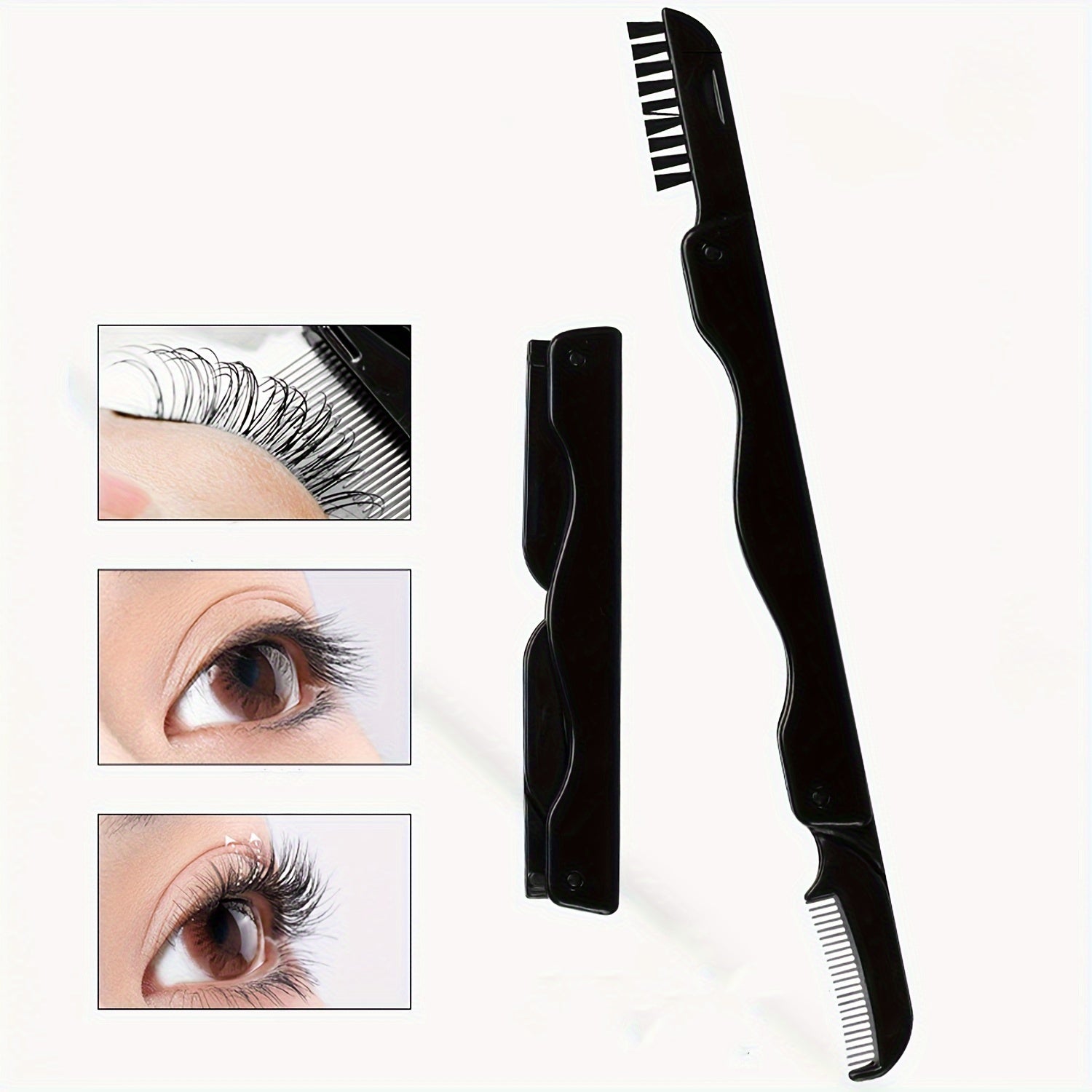 Eyelash Curlers Eyebrow Brush Kit/Eyelash Comb Seperator/Mascara Brushes/Eyebrow Brushes/ 10 Silicone Refills Pads For Lash & Brow For Women Lash Curle